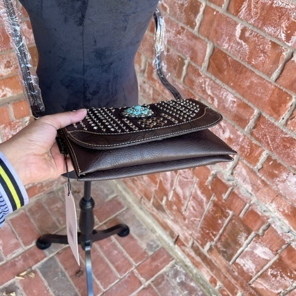 Montana west American bling clutch crossbody bag - Picture 8 of 16